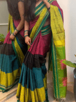 Viscous Silk Cotton Saree - Image 3